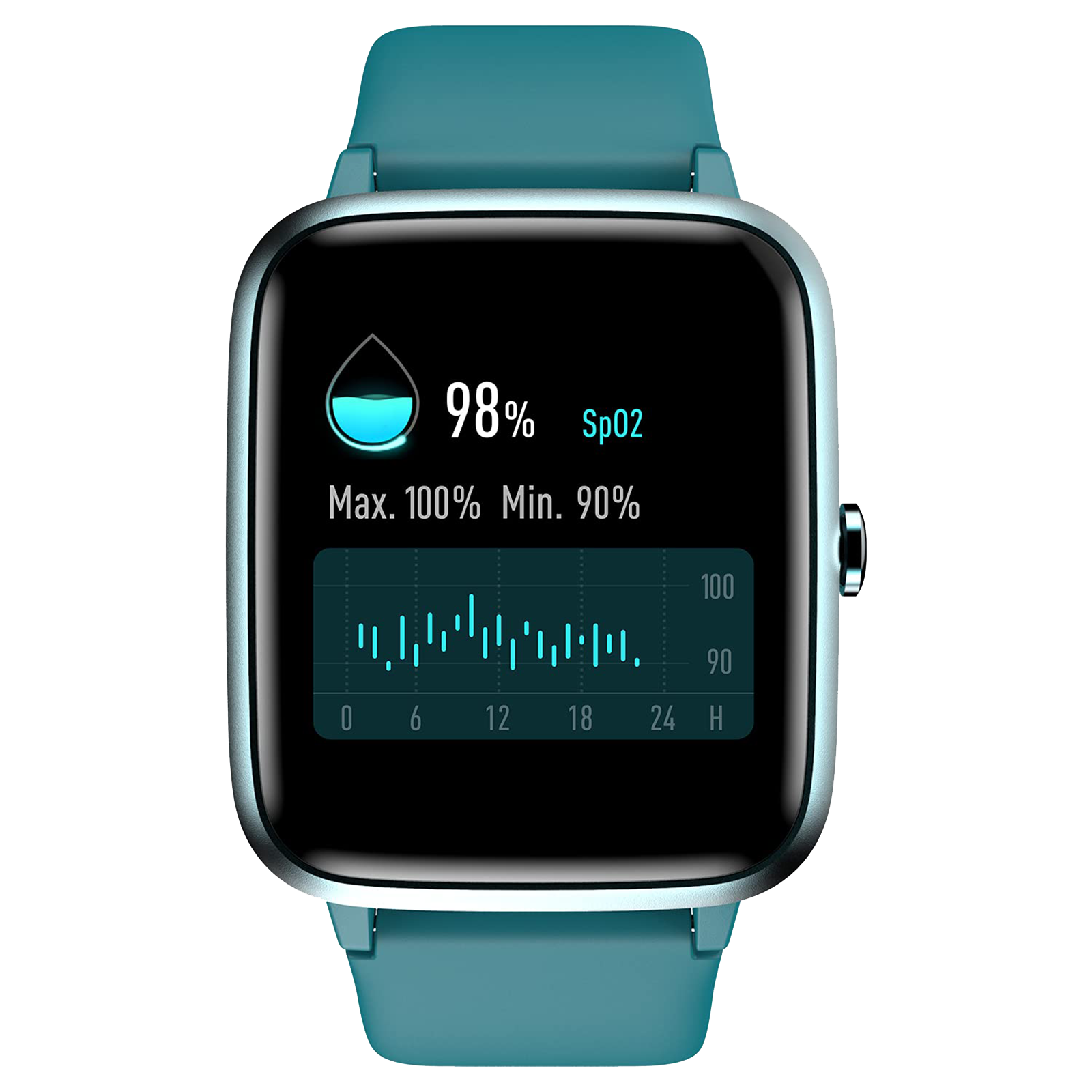 noise ColorFit Pro 2 Smartwatch with Activity Tracker 33mm LCD Display IP68 Waterproof Teal Green Strap